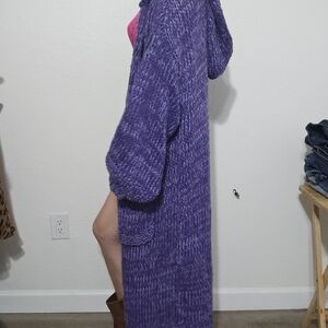 Free People Slouchy Maxi Knit Cardigan